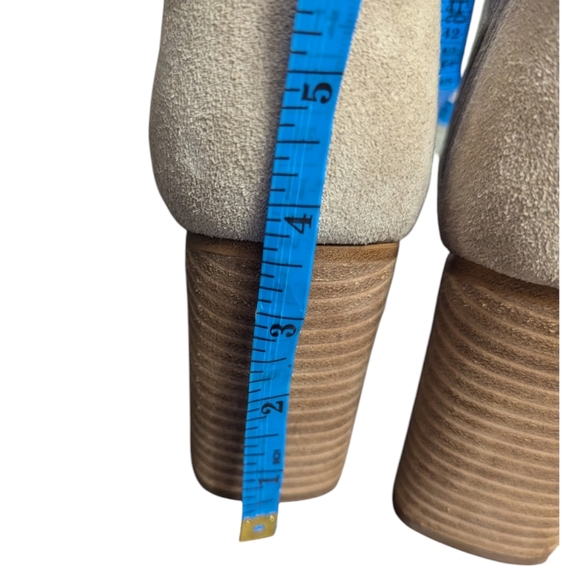 Marc Fisher | Women's Oshay Pointed Toe Ankle Boots | Tan | 4" Heel | 11M - Picture 14 of 15